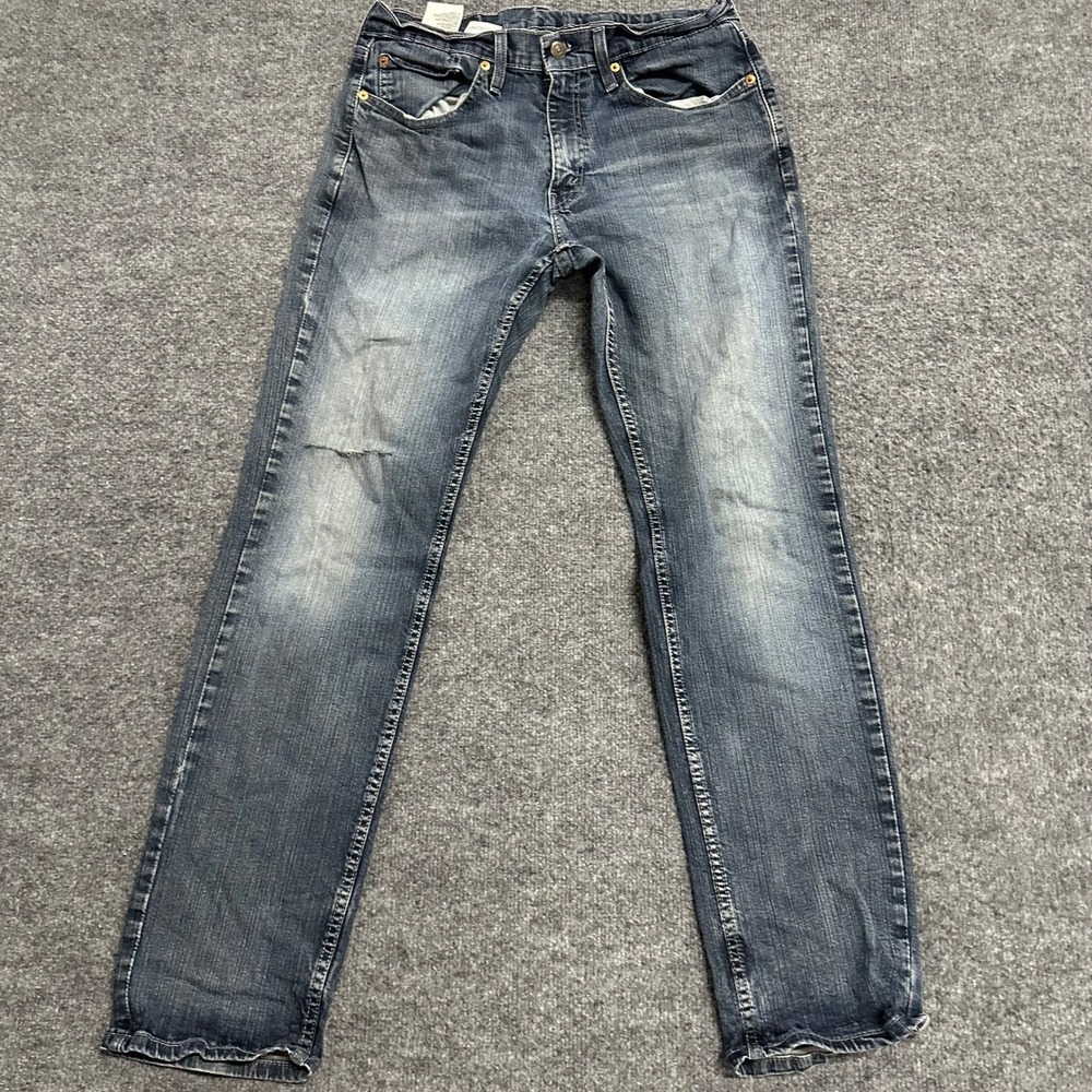 Levis Jeans Mens Size 32x32 Blue 559 Relaxed Straight Leg Faded Denim Distressed